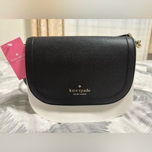 Black kate spade saddle bag